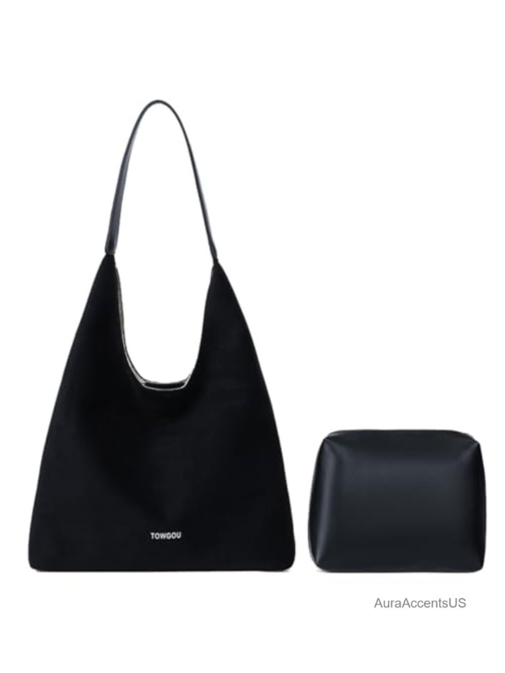 Suede Shoulder Bag for Women Slouchy Hobo Handbag Tote